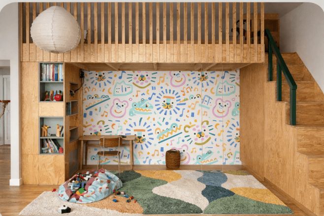 Playful Jungle Menagerie