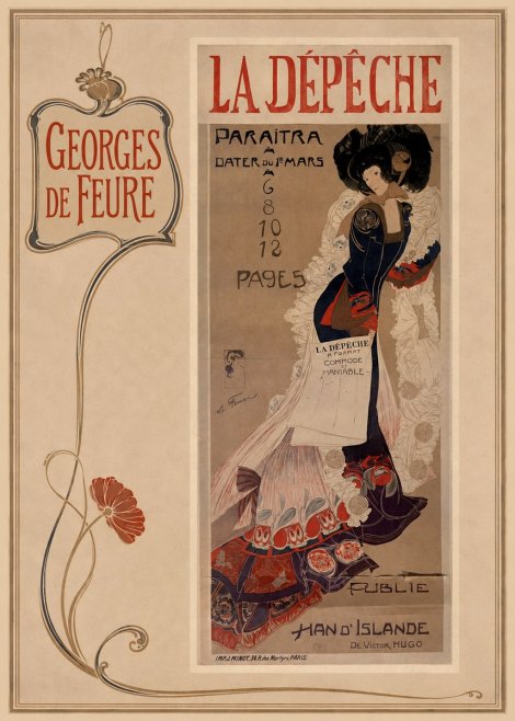 Georges de Feure La Dépêche I No2 - Plakát