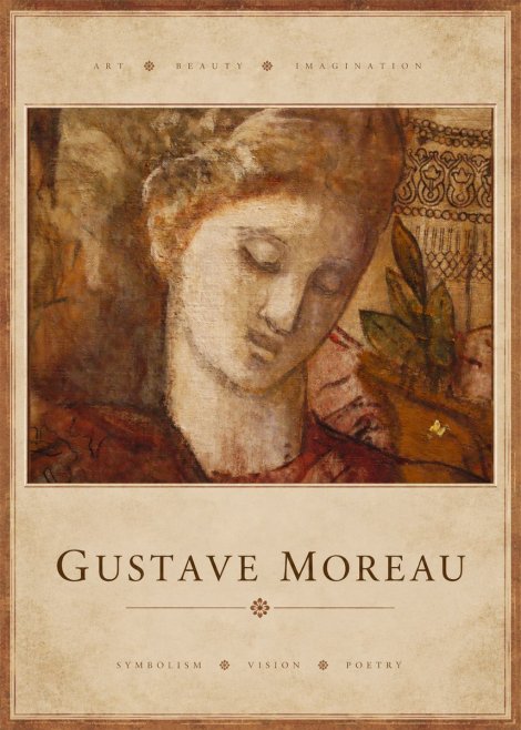 Gustave Moreau Female Head Study No2 - Plakát