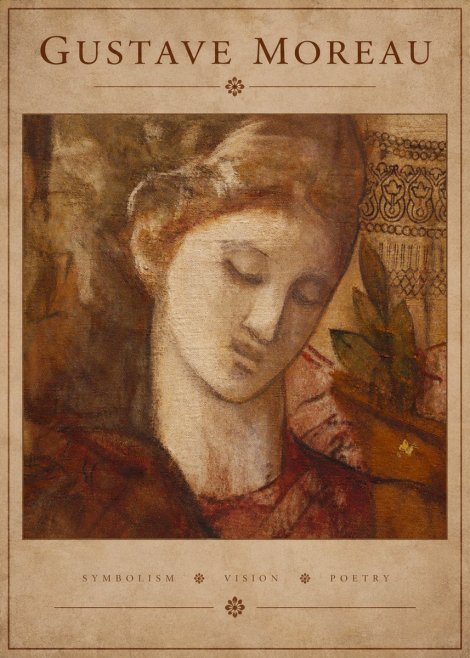 Gustave Moreau Female Head Study No3 - Plakát