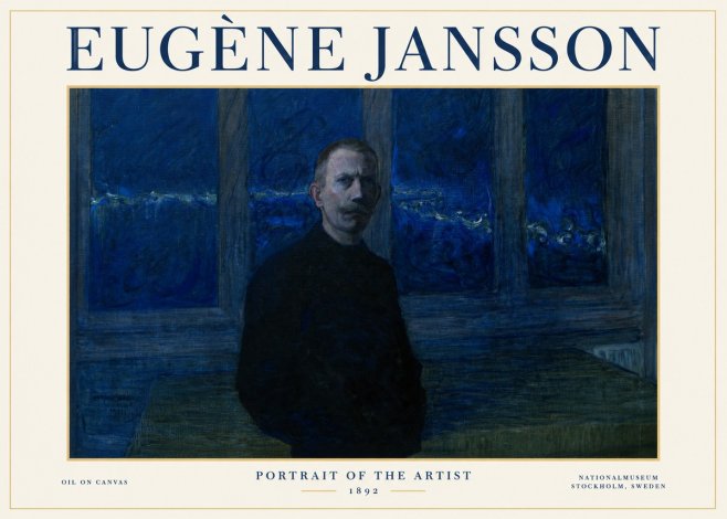 Eugène Jansson Portrait of the Artist I No1 - Plakát