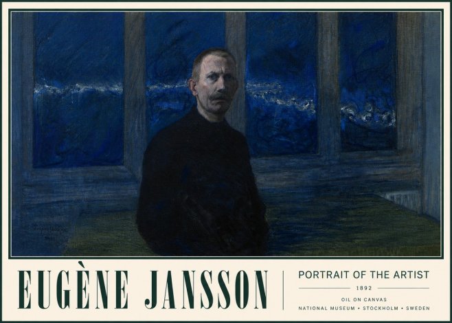Eugène Jansson Portrait of the Artist I No3 - Plakát