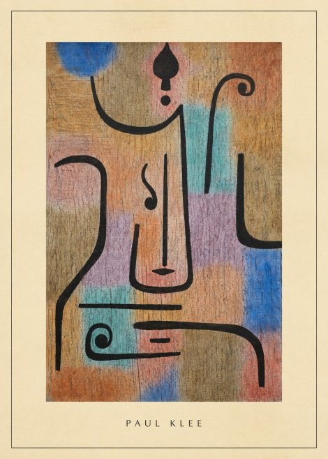 Paul Klee Mask of the Heart No3 - Plakát