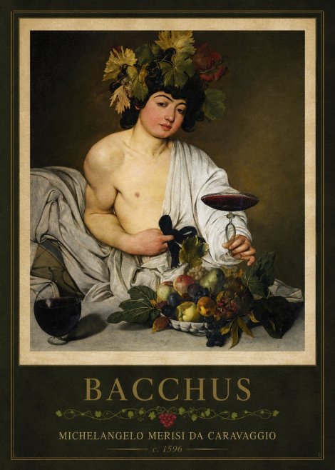 Michelangelo Merisi da Caravaggio Bacchus I No1 - Plakát