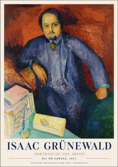 Isaac Grünewald Portrait of the Artist No1 - Plakát