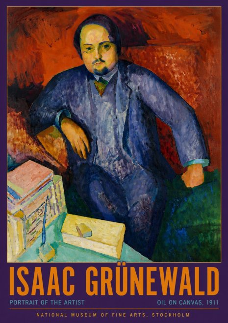 Isaac Grünewald Portrait of the Artist No4 - Plakát