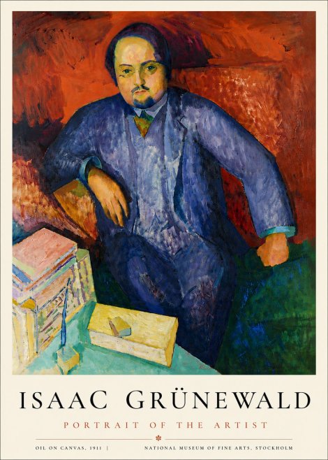 Isaac Grünewald Portrait of the Artist No6 - Plakát