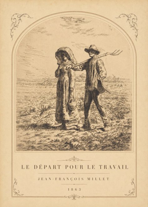 Jean-François Millet Le Départ Pour Le Travail I No3 - Plakát