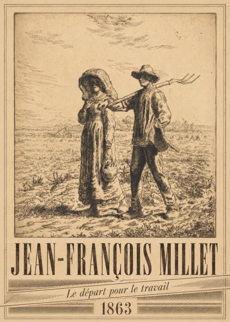 Jean-François Millet Le Départ Pour Le Travail I No5 - Plakát