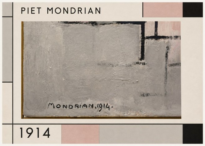 Piet Mondrian Composition 1914 No1 - Plakát