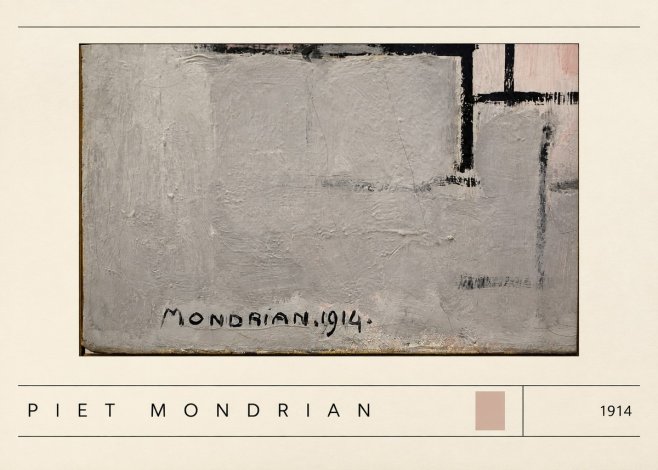 Piet Mondrian Composition 1914 No3 - Plakát