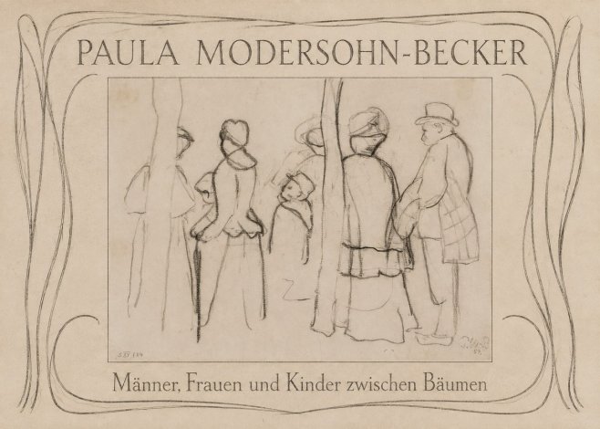 Paula Modersohn-Becker Männer, Frauen Und Kinder Zwischen Bäumen No3 - Plakát