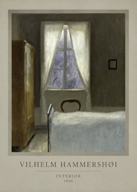 Vilhelm Hammershøi Interior I No1 - Plakát