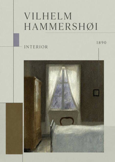 Vilhelm Hammershøi Interior I No5 - Plakát
