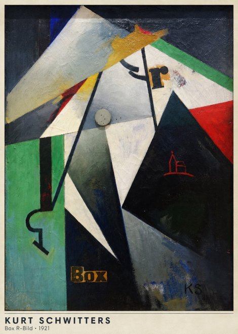 Kurt Schwitters Box R-bild No5 - Plakát