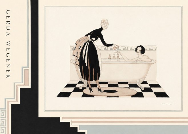 Gerda Wegener Woman in Bathtub No2 - Plakát
