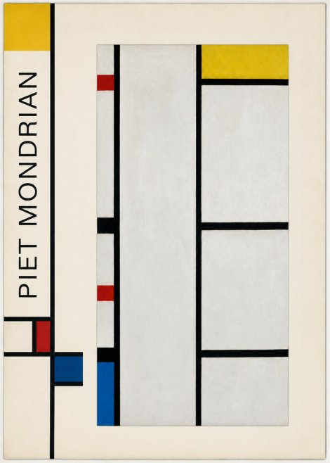 Piet Mondrian Composition with Red, Yellow, and Blue No2 - Plakát