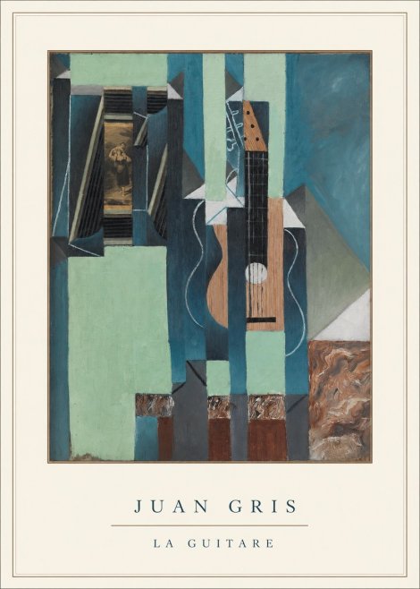 Juan Gris La Guitare No4 - Plakát