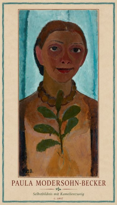 Paula Modersohn-Becker Selbstbildnis Mit Kamelienzweig No1 - Plakát