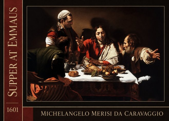 Michelangelo Merisi da Caravaggio Supper at Emmaus No2 - Plakát