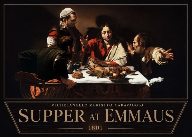 Michelangelo Merisi da Caravaggio Supper at Emmaus No6 - Plakát