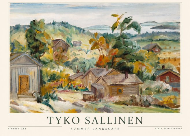 Tyko Sallinen Summer Landscape No1 - Plakát