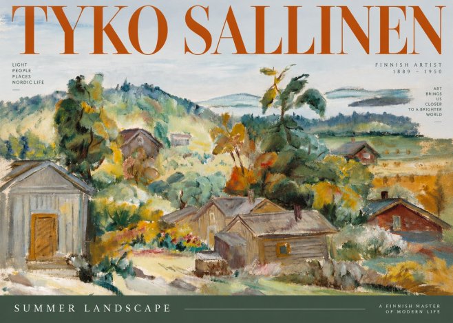 Tyko Sallinen Summer Landscape No2 - Plakát