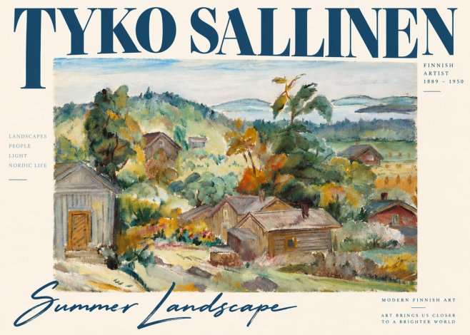 Tyko Sallinen Summer Landscape No3 - Plakát