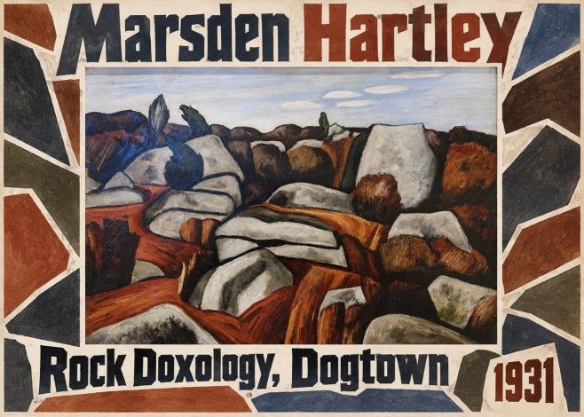 Marsden Hartley Rock Doxology, Dogtown No1 - Plakát