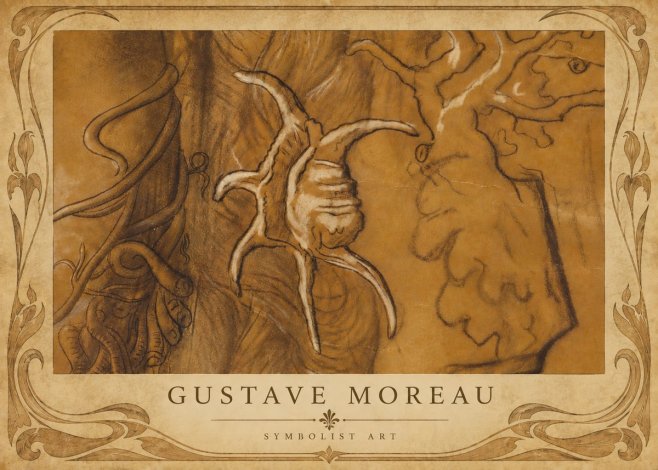 Gustave Moreau Mystical Shell Study No6 - Plakát