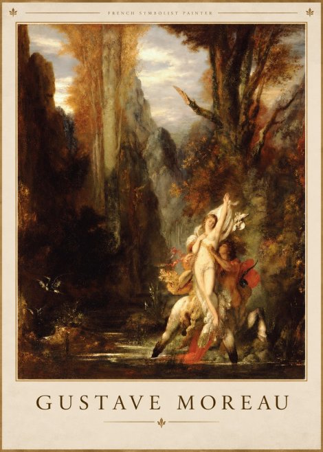 Gustave Moreau Jupiter and Semele I No3 - Plakát
