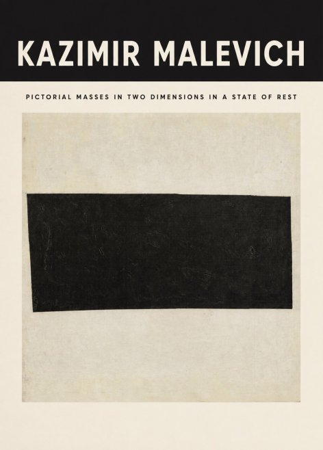Kazimir Malevich Pictorial Masses in Two Dimensions in a State of Rest No3 - Plakát
