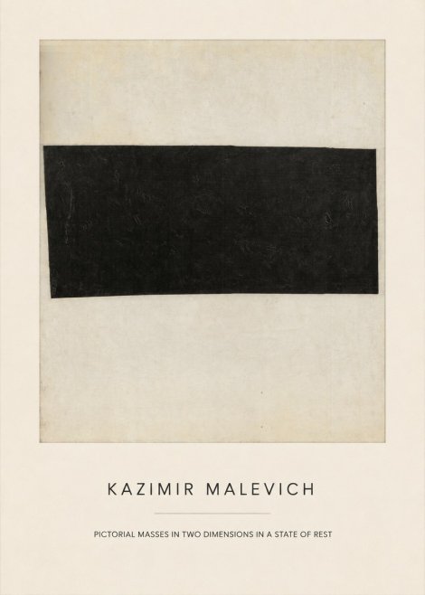 Kazimir Malevich Pictorial Masses in Two Dimensions in a State of Rest No4 - Plakát