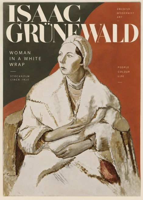 Isaac Grünewald Woman in a White Wrap No2 - Plakát