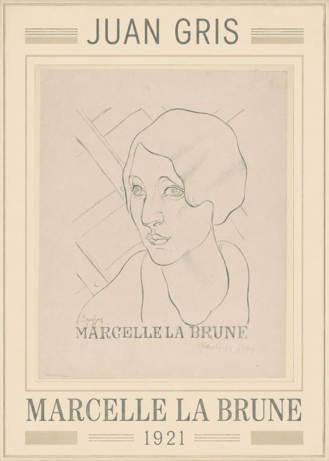 Juan Gris Marcelle La Brune I No1 - Plakát
