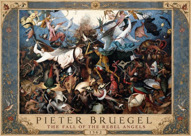 Pieter Bruegel The Fall of the Rebel Angels I No1 - Plakát