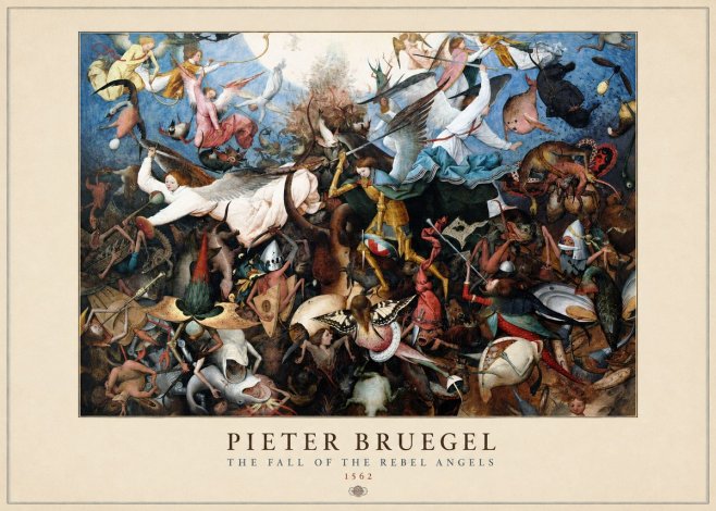 Pieter Bruegel The Fall of the Rebel Angels I No3 - Plakát