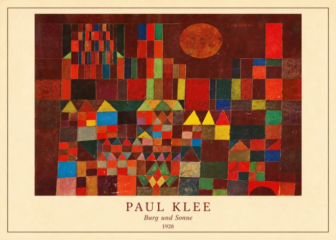 Paul Klee Burg Und Sonne No4 - Plakát