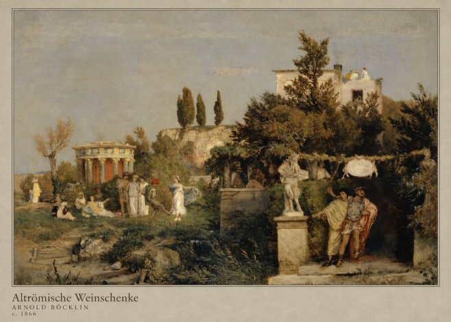 Arnold Böcklin Altrömische Weinschenke No4 - Plakát