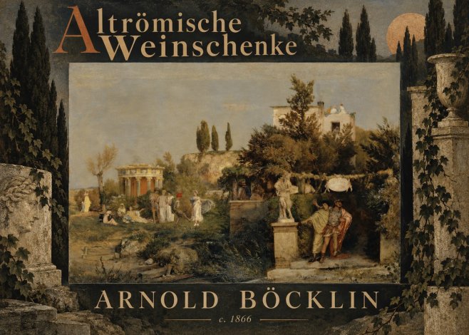 Arnold Böcklin Altrömische Weinschenke No6 - Plakát