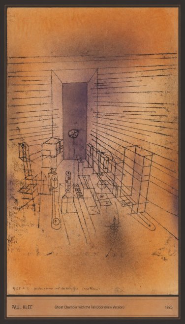Paul Klee Ghost Chamber with the Tall Door (New Version) No5 - Plakát