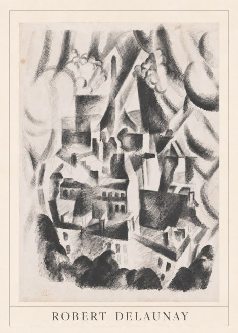 Robert Delaunay Vue Sur La Ville No3 - Plakát
