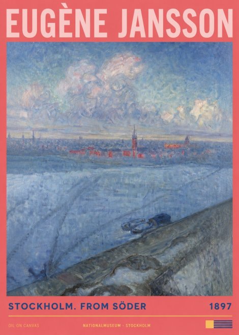 Eugène Jansson Stockholm. from Söder No2 - Plakát