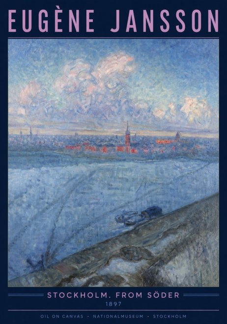Eugène Jansson Stockholm. from Söder No3 - Plakát