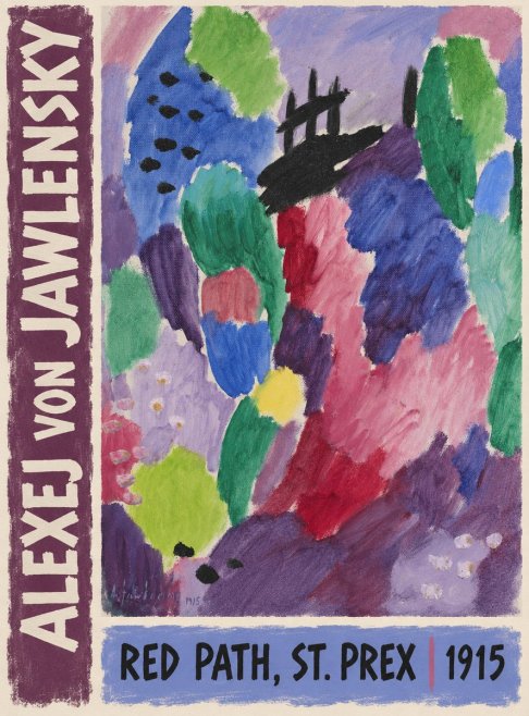 Alexej von Jawlensky Red Path, St. Prex I No3 - Plakát