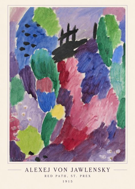 Alexej von Jawlensky Red Path, St. Prex I No4 - Plakát