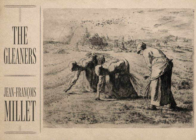 Jean-François Millet The Gleaners No2 - Plakát