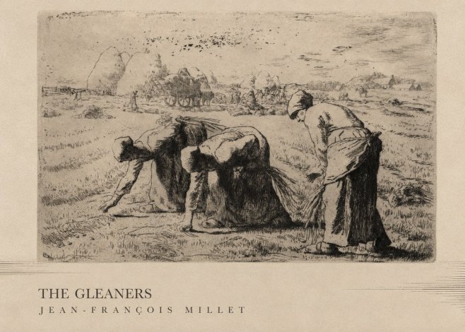 Jean-François Millet The Gleaners No3 - Plakát