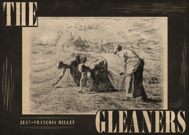 Jean-François Millet The Gleaners No4 - Plakát