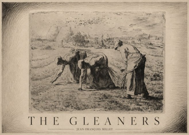 Jean-François Millet The Gleaners No6 - Plakát